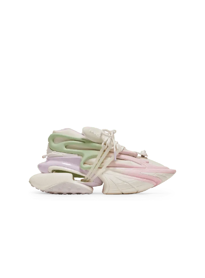 Balmain Unicorn Sneakers In Neoprene And Leather Multicolor Women Sneakers