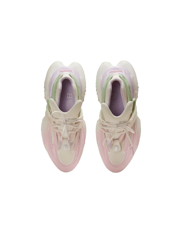 Balmain Unicorn Sneakers In Neoprene And Leather Multicolor Women Sneakers
