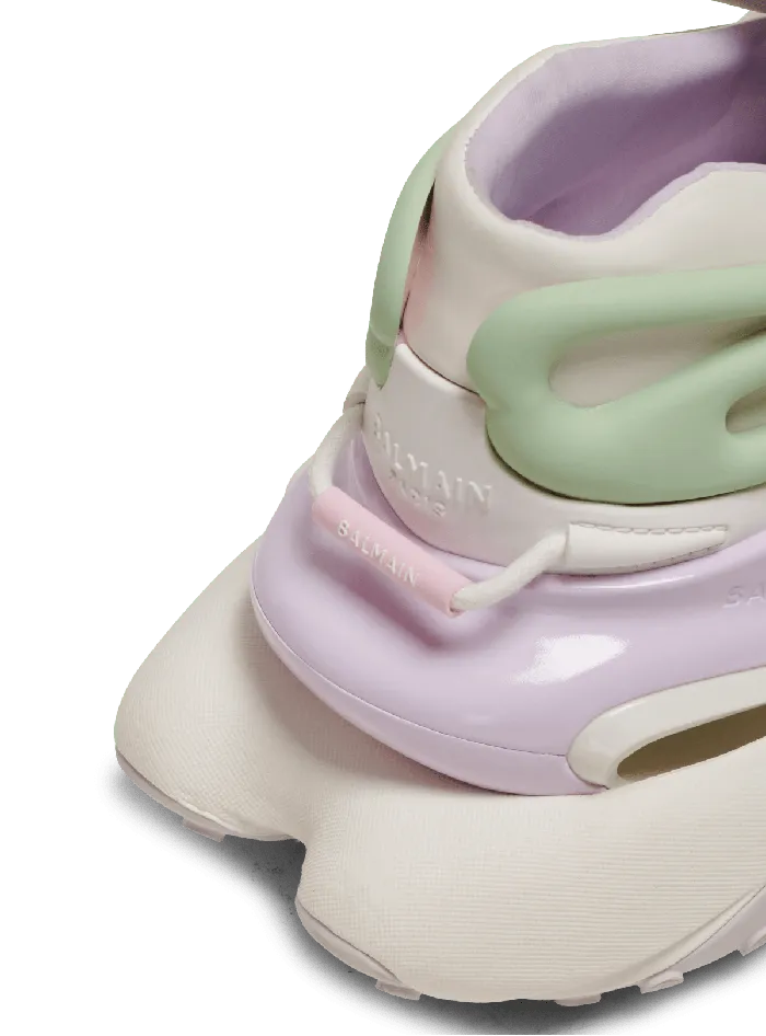 Balmain Unicorn Sneakers In Neoprene And Leather Multicolor Women Sneakers