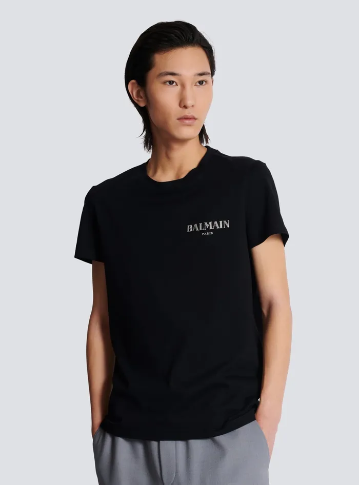 Balmain Vintage Shortsleeved Tshirt Black Men TShirts
