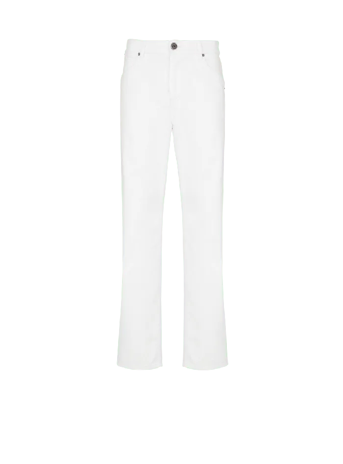 Balmain White Denim Jeans White Men Denim