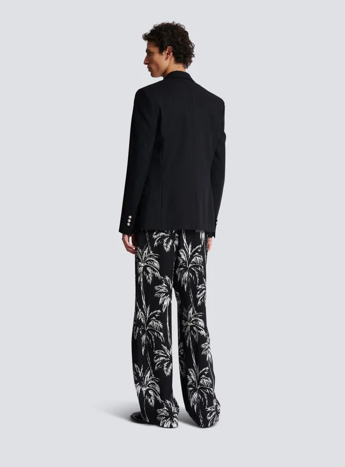 Balmain Wool 6button Jacket Black Men Jackets And Blazers