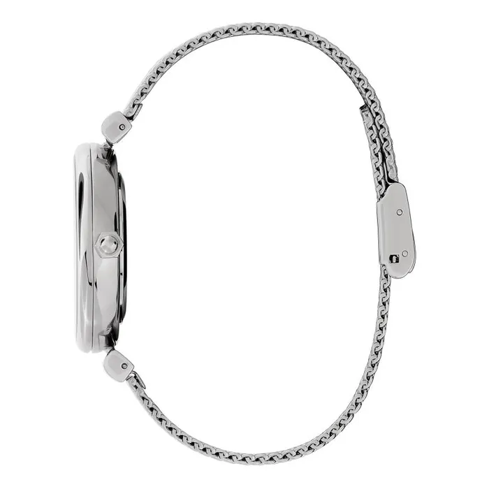 Bee Watches Women Olivia Burton 36mm Minima Bee TBar Blush and Silver Mesh Watch