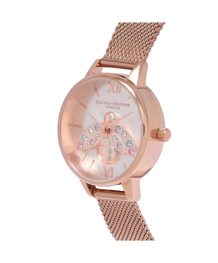 Bee Watches Women Olivia Burton Rainbow Bee Womens Watch 30mm