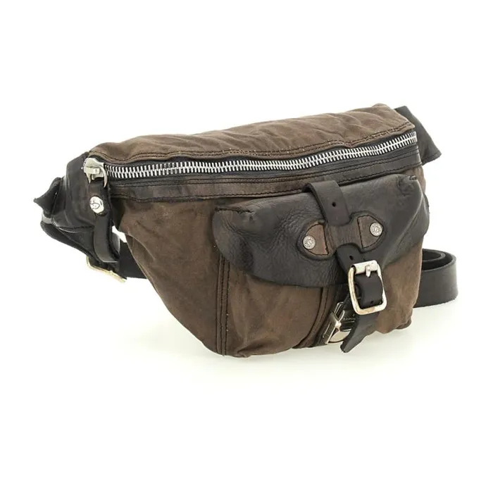 Belt Bags WomenMen Campomaggi Saturno Grey Belt Bags WomenMen Campomaggi Saturno Grey