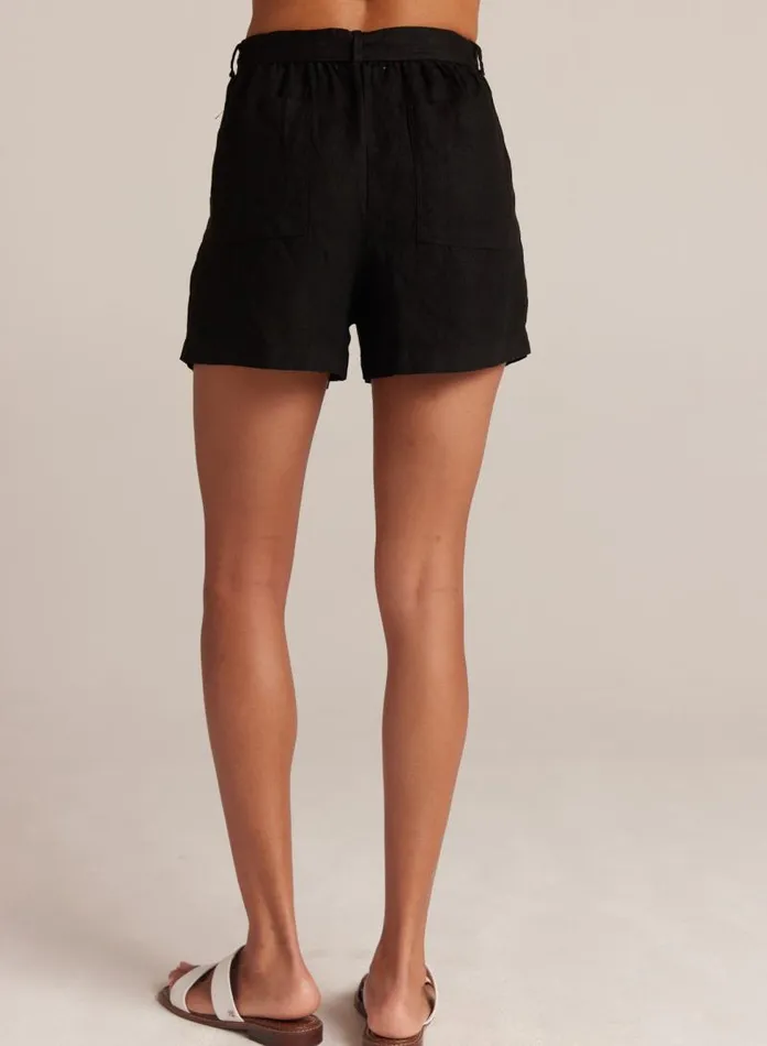 Belted Pleat Front Short 8211 Black Women Bella Dahl Shorts Belted Pleat Front Short 8211 Black Women Bella Dahl Shorts