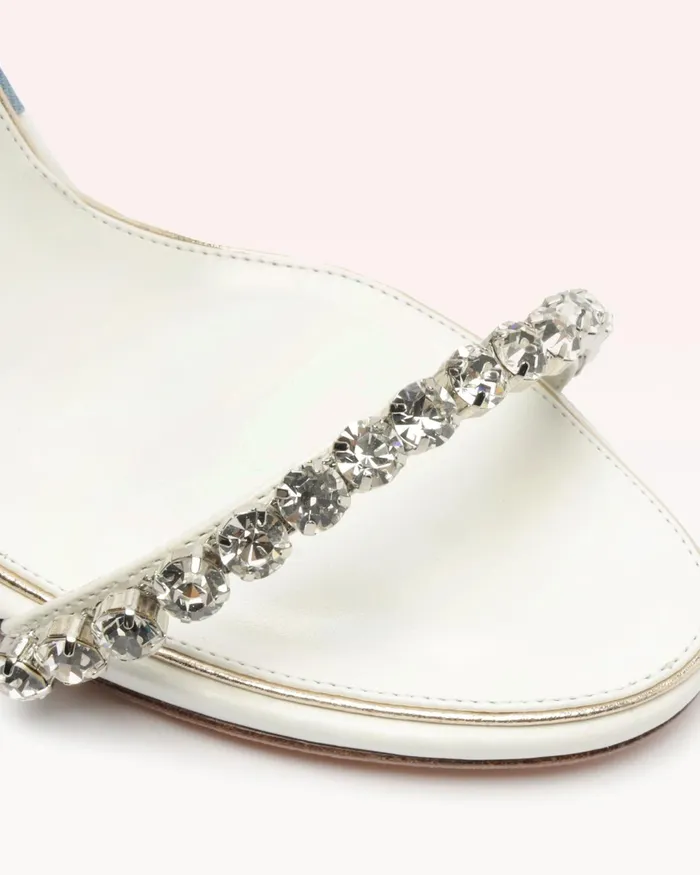 Block Heel Wedding Sandals 8211 Alexa Crystals Bridal 90 White 8211 Alexandre Birman Bridal White Women Alexandre Birman Sandals