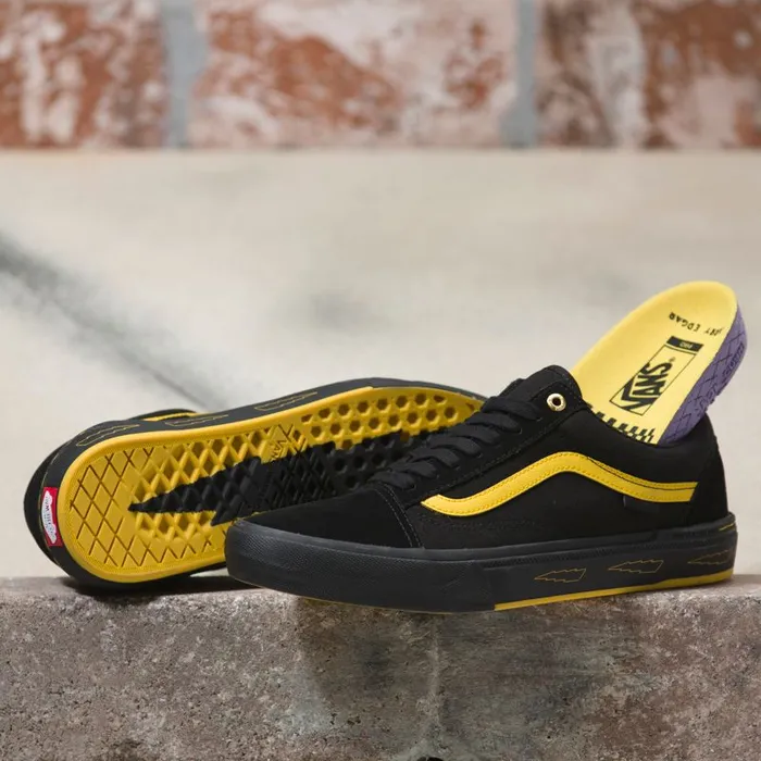 BMX Shoes Men Vans Old Skool Pro BMX Larry Edgarblackyellow