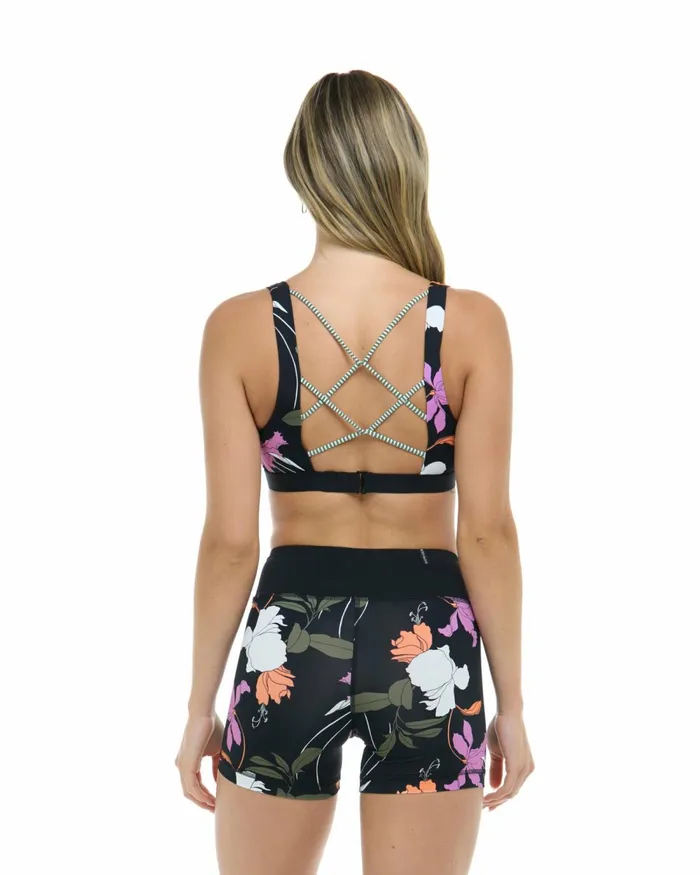 Body Glove Gym To Swim Dreamy CrossOver Star Sports Bra 8211 Black Dreamy 8211 Women