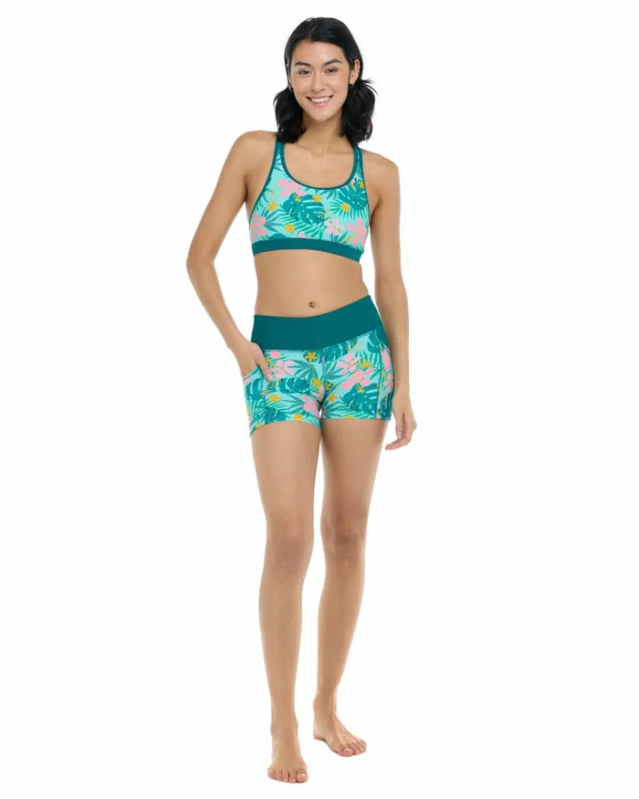 Body Glove Gym To Swim Flor Nove Equalizer Sports Bra 8211 Flor Nove Sea Mist 8211 Women