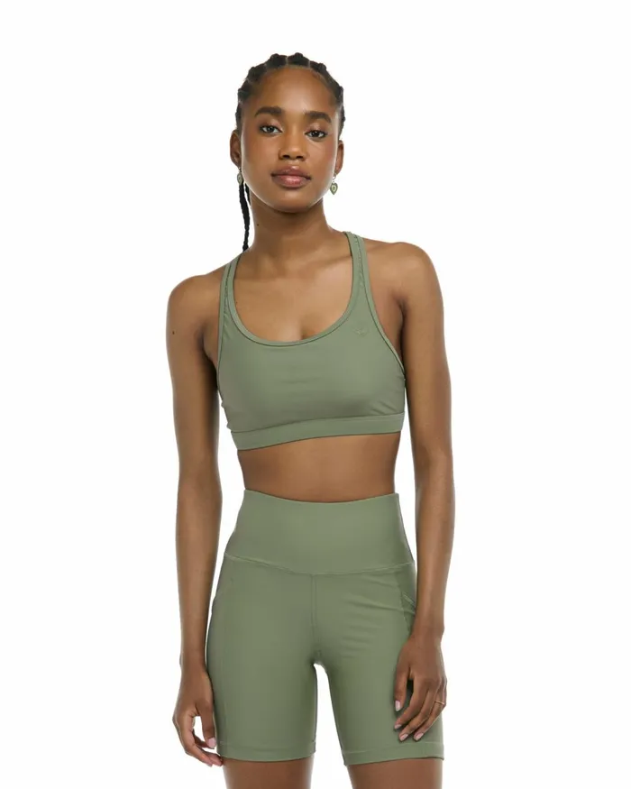 Body Glove Gym To Swim Smoothies Equalizer CrossOver Sports Bra 8211 Cactus 8211 Women