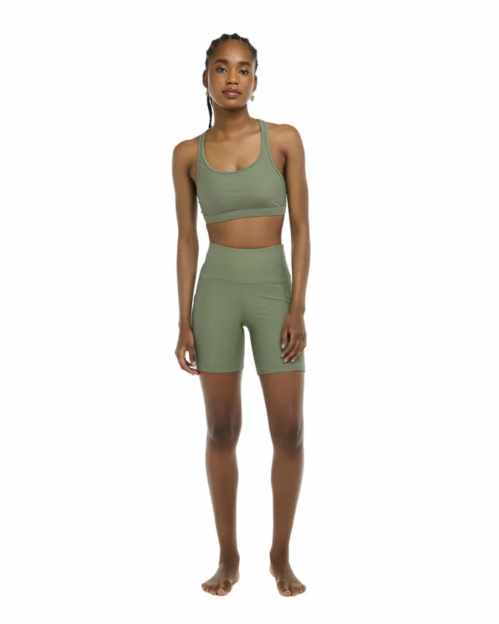 Body Glove Gym To Swim Smoothies Equalizer CrossOver Sports Bra 8211 Cactus 8211 Women