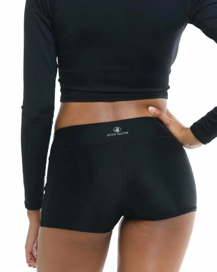 Body Glove Gym To Swim Smoothies Rider CrossOver Shorts 8211 Black 8211 Women