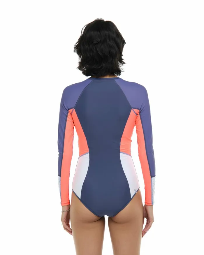 Body Glove Longsleeve Swimsuits Vibration Journey OnePiece Swimsuit 8211 Snow Vibration 8211 Women