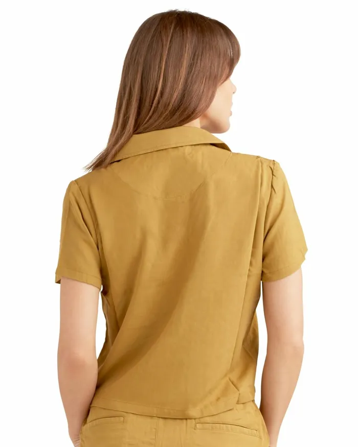 Body Glove New Arrivals Just Be You ButtonUp Shirt 8211 Sand 8211 Women
