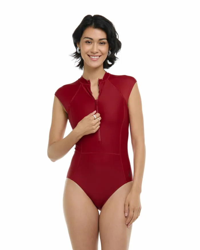 Body Glove OnePieces Smoothies Manny OnePiece Swimsuit 8211 Cranberry 8211 Women