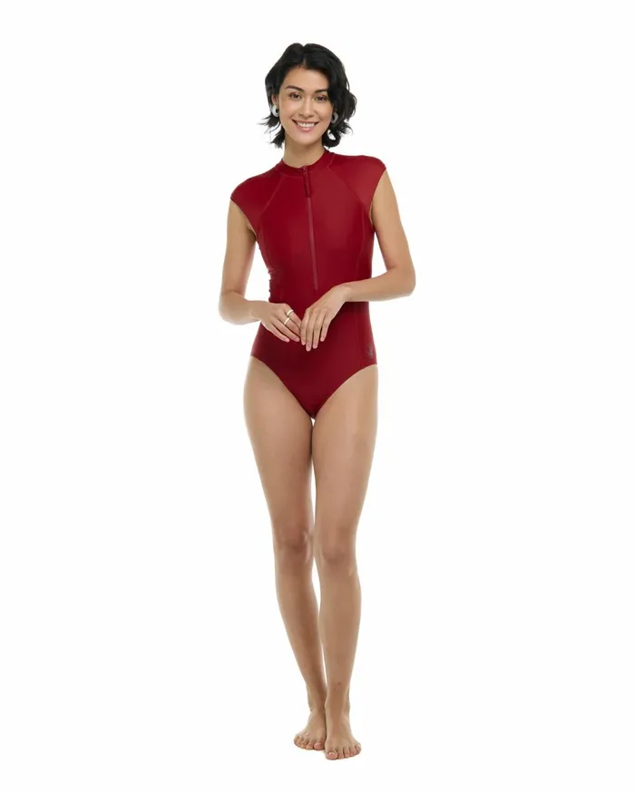 Body Glove OnePieces Smoothies Manny OnePiece Swimsuit 8211 Cranberry 8211 Women