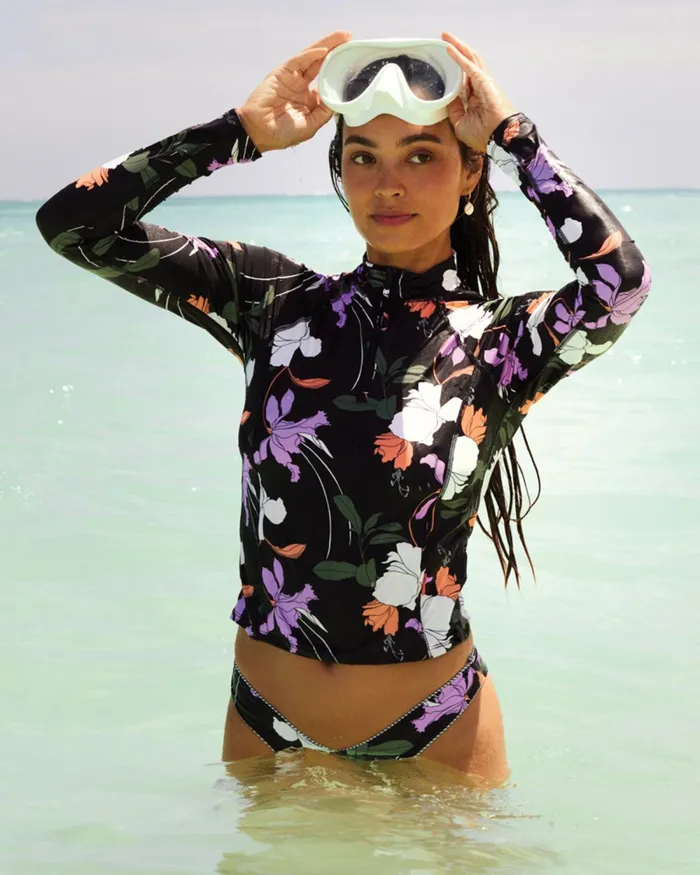 Body Glove Rash Guards Sun Protection Dreamy Raelynn Long Sleeve Rashguard 8211 Black Dreamy 8211 Women