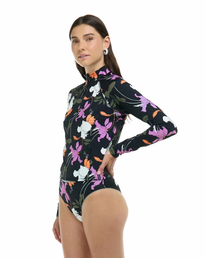Body Glove Rash Guards Sun Protection Dreamy Raelynn Long Sleeve Rashguard 8211 Black Dreamy 8211 Women