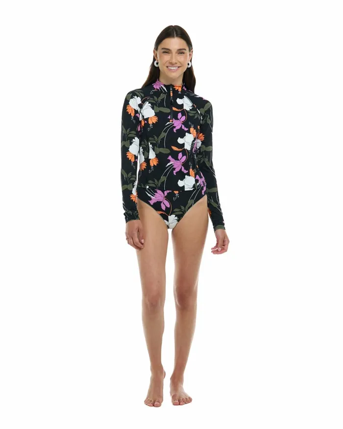 Body Glove Rash Guards Sun Protection Dreamy Raelynn Long Sleeve Rashguard 8211 Black Dreamy 8211 Women