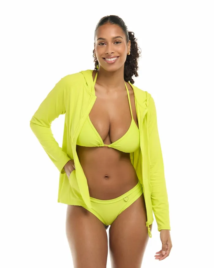 Body Glove Rash Guards Sun Protection Smoothies Barbara Hoodie Rashguard 8211 Key Lime 8211 Women