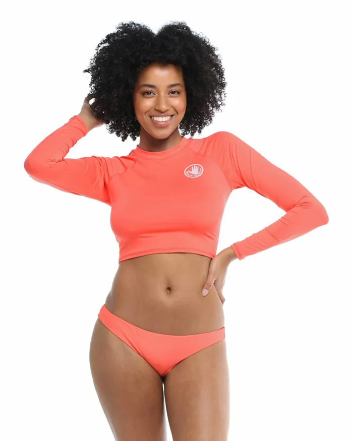 Body Glove Rash Guards Sun Protection Smoothies Let It Be CrossOver Rash Guard 8211 Sunset 8211 Women Body Glove Rash Guards Sun Protection Smoothies Let It Be CrossOver Rash Guard 8211 Sunset 8211 Women