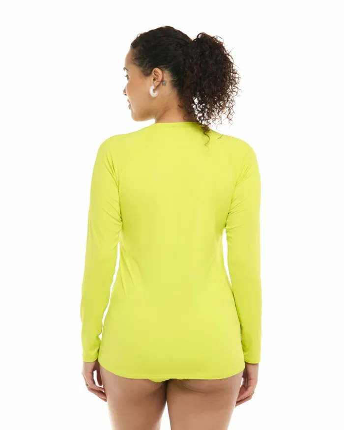 Body Glove Rash Guards Sun Protection Smoothies Sleek Long Sleeve Rashguard 8211 Key Lime 8211 Women