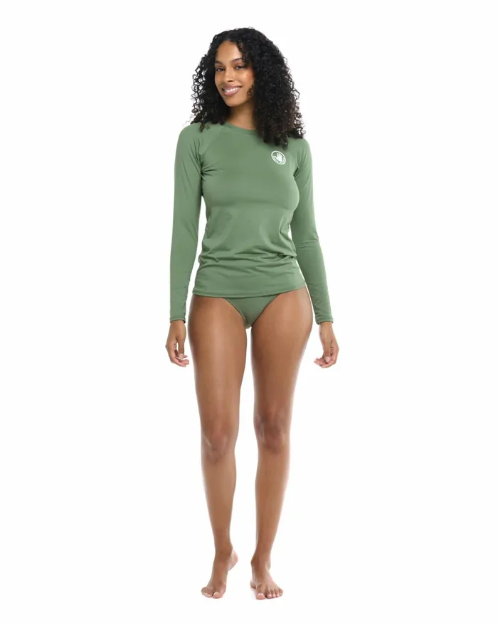 Body Glove Rash Guards Sun Protection Smoothies Sleek Rash Guard 8211 Cactus 8211 Women