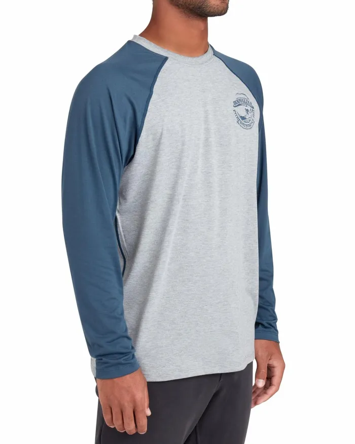 Body Glove Sun Protection LongSleeved Raglan UPF 50 TShirt 8211 Heather 8211 Men