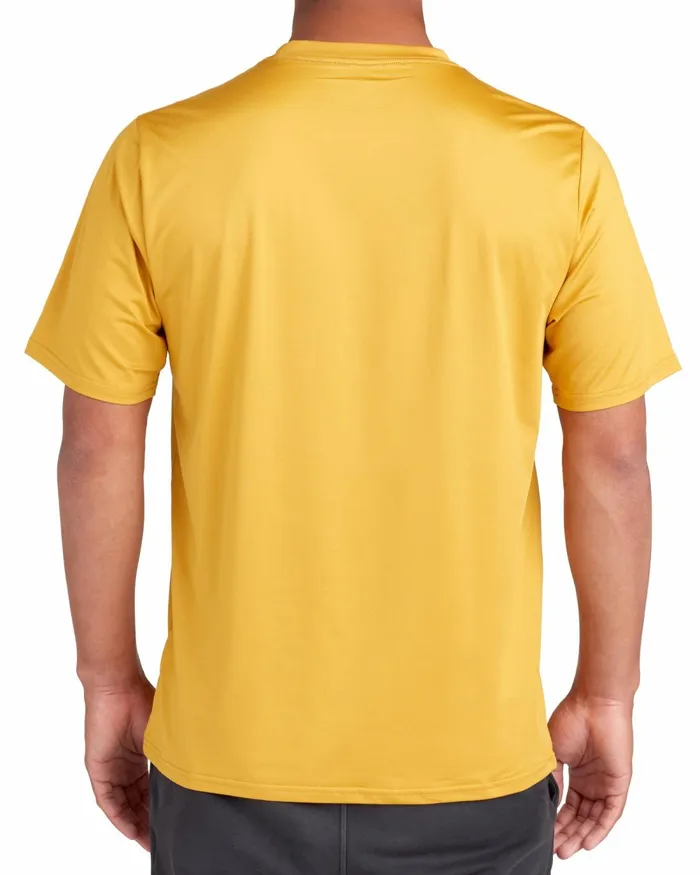 Body Glove Sun Protection ShortSleeved Pocket UPF 50 TShirt 8211 Mustard 8211 Men