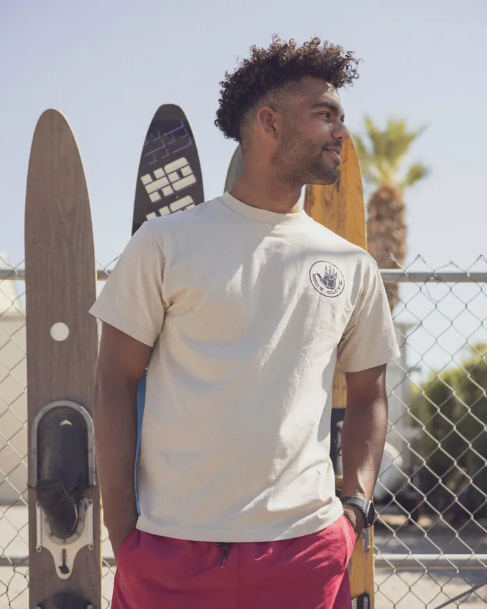 Body Glove TShirts Heritage ShortSleeved TShirt 8211 Sand 8211 Men