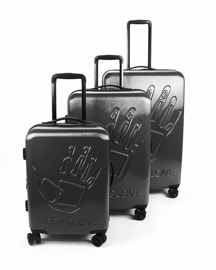 Body Glove Travel Luggage Redondo 3Piece Hardside Spinner Luggage Set 8211 Charcoal Haze 8211 Accessories