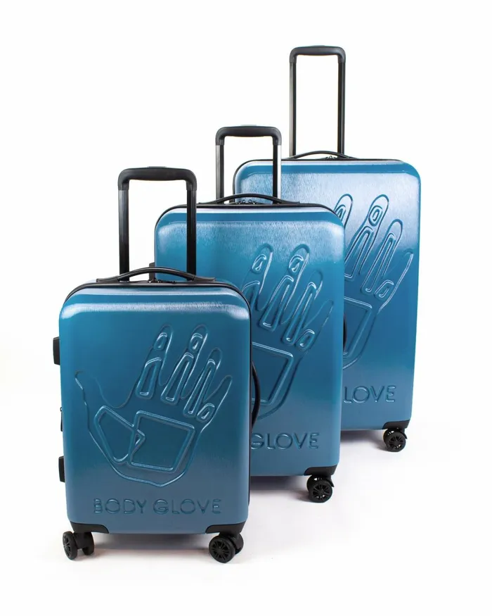 Body Glove Travel Luggage Redondo 3Piece Hardside Spinner Luggage Set 8211 Teal Cavern 8211 Accessories