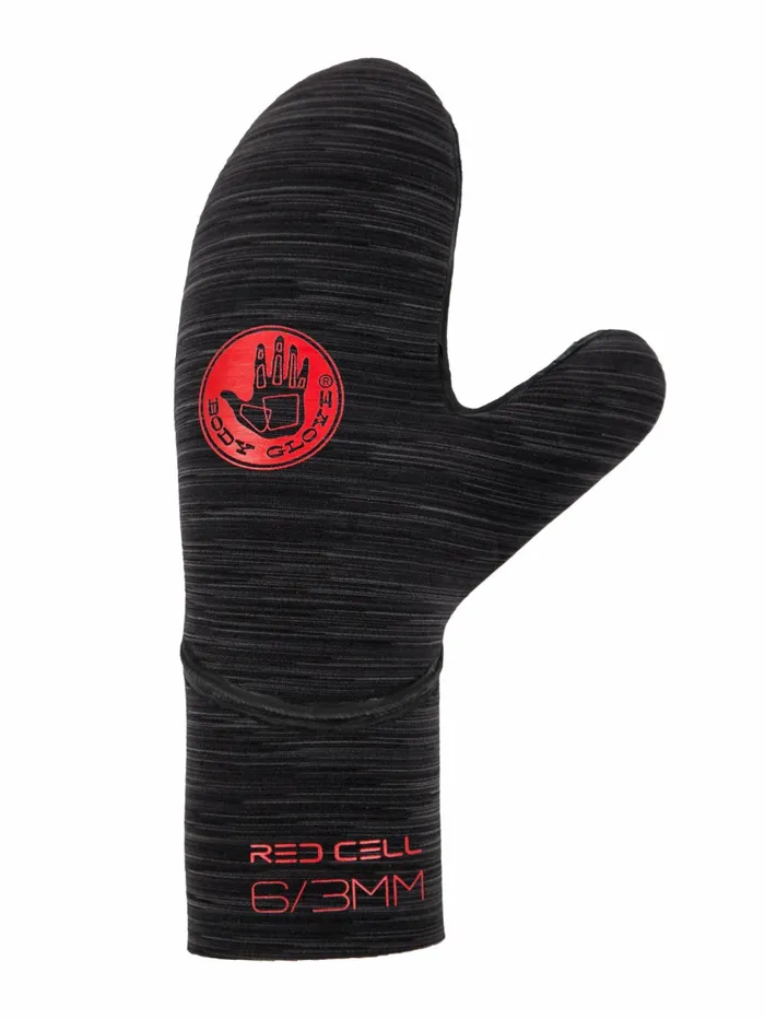 Body Glove Wetsuits Red Cell Mitt Glove 63mm 8211 Black 8211 Accessories
