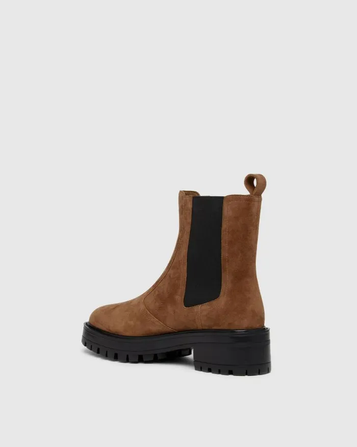 Boots Women PAIGE Bowie Ankle Boot 8211 Truffle Suede Boots Women PAIGE Bowie Ankle Boot 8211 Truffle Suede