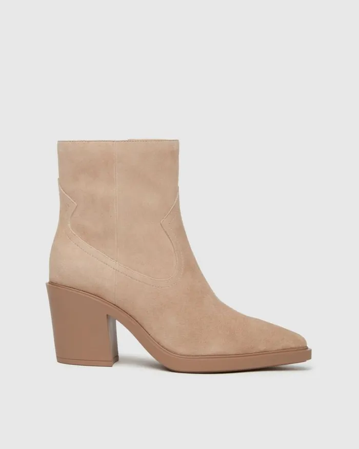 Boots Women PAIGE Glenn Boot 8211 Light Tan Suede