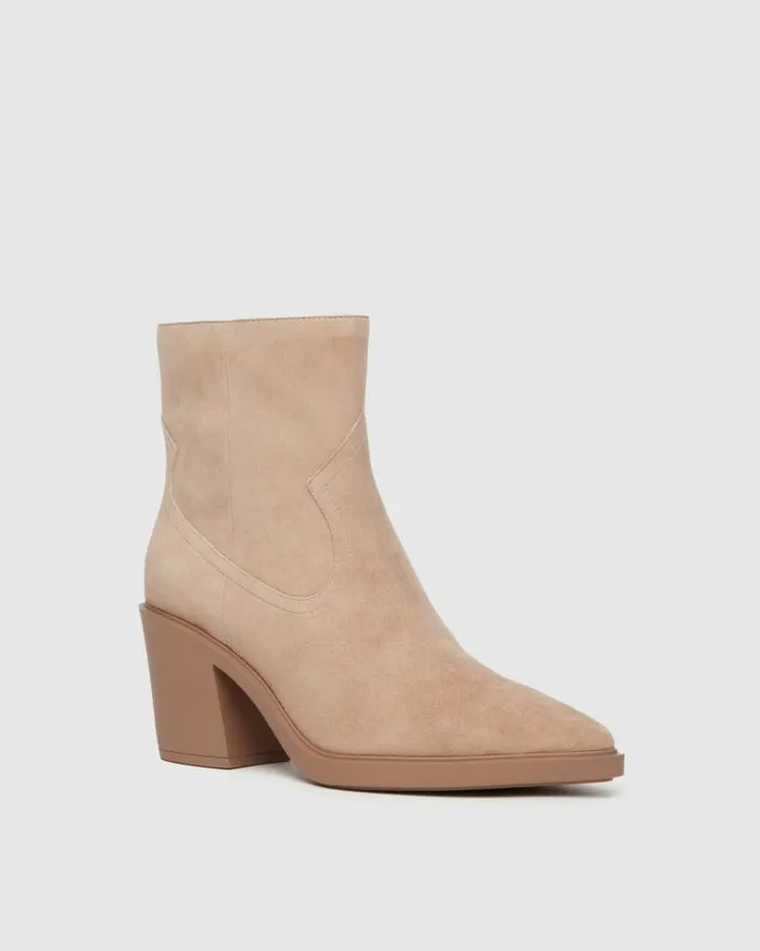 Boots Women PAIGE Glenn Boot 8211 Light Tan Suede Boots Women PAIGE Glenn Boot 8211 Light Tan Suede