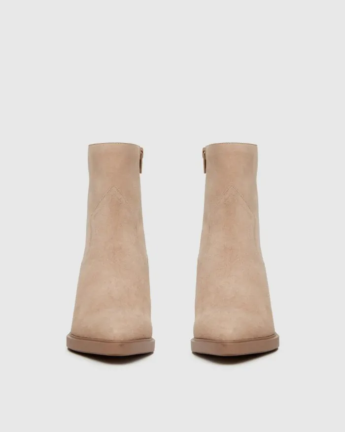 Boots Women PAIGE Glenn Boot 8211 Light Tan Suede Boots Women PAIGE Glenn Boot 8211 Light Tan Suede