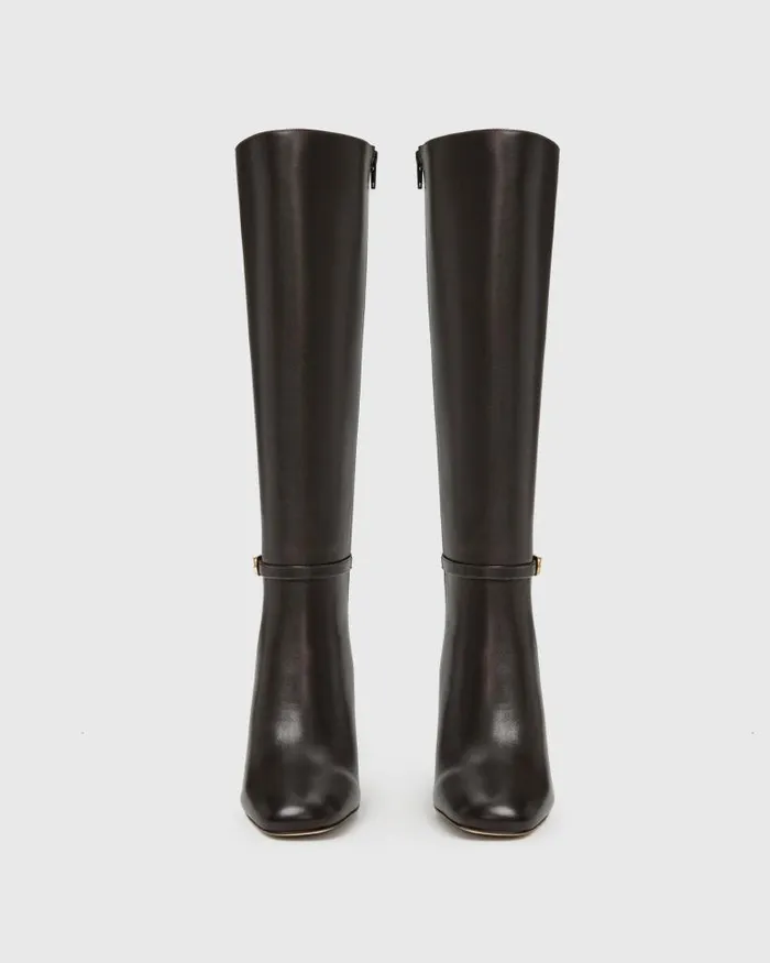 Boots Women PAIGE Kyle Boot 8211 Chocolate Leather Boots Women PAIGE Kyle Boot 8211 Chocolate Leather
