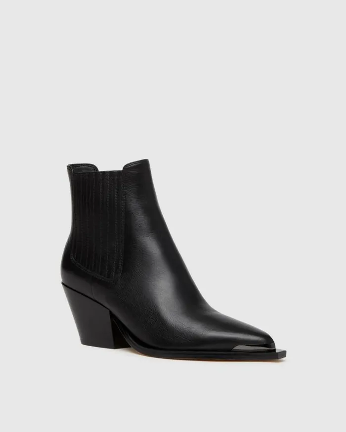 Boots Women PAIGE Lyra Boot 8211 Black Leather Boots Women PAIGE Lyra Boot 8211 Black Leather