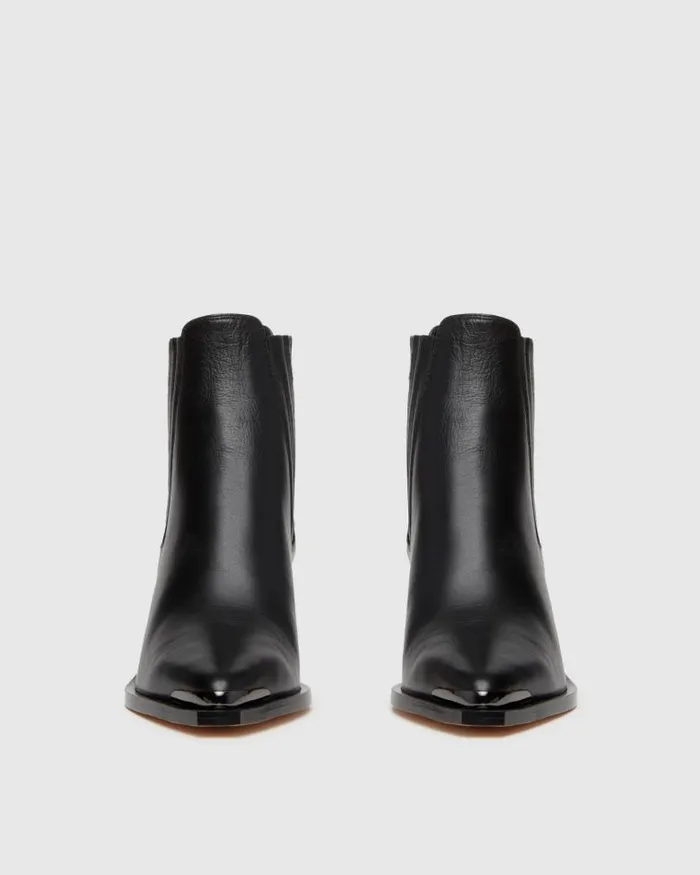 Boots Women PAIGE Lyra Boot 8211 Black Leather Boots Women PAIGE Lyra Boot 8211 Black Leather