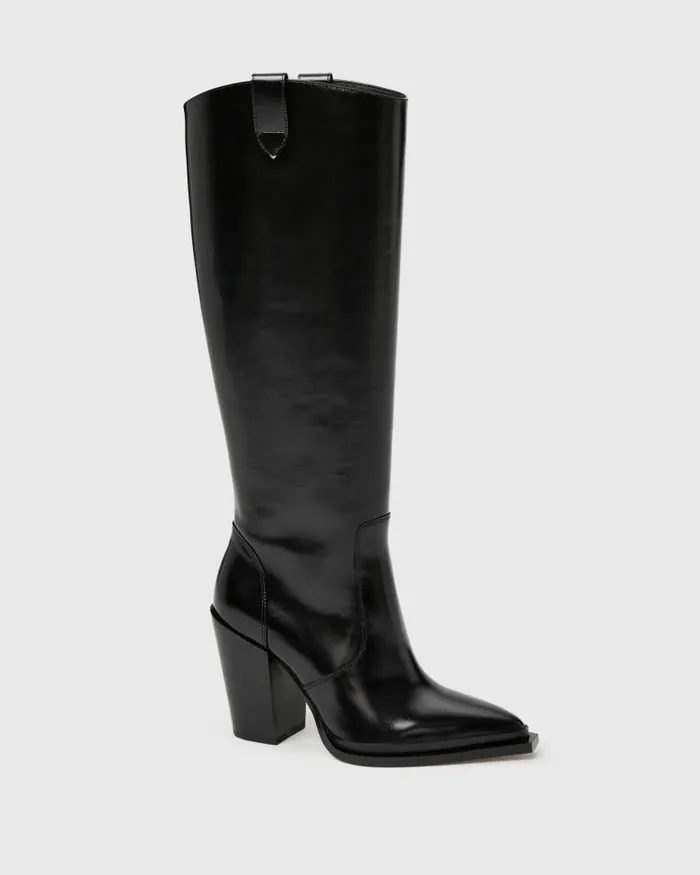 Boots Women PAIGE Pacey Boot 8211 Black Leather Boots Women PAIGE Pacey Boot 8211 Black Leather