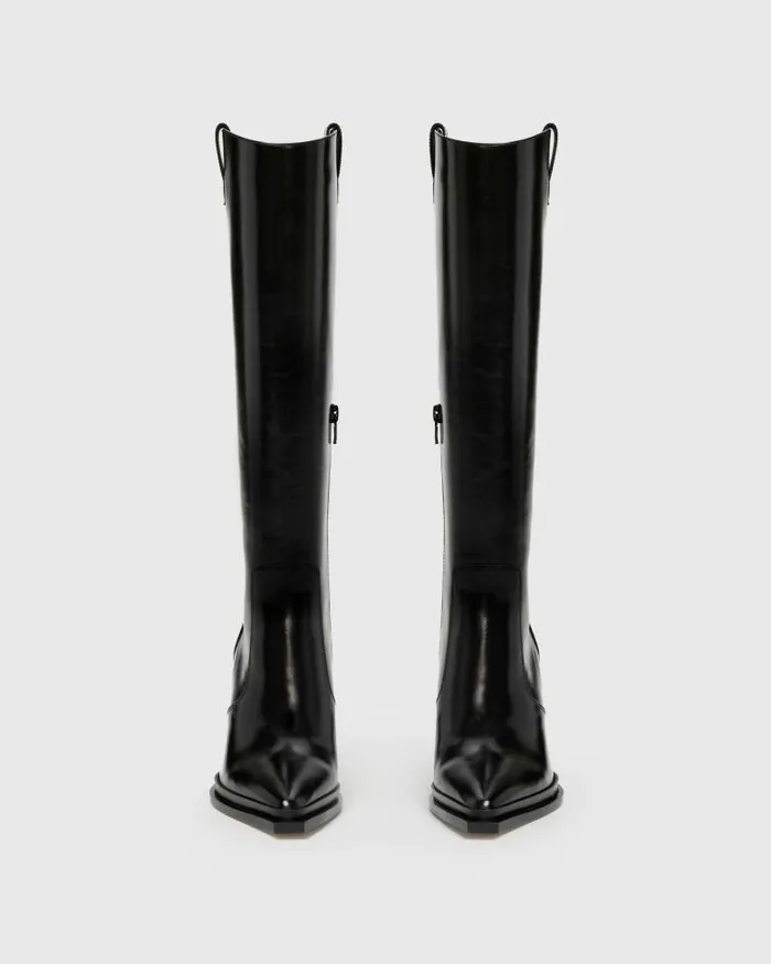 Boots Women PAIGE Pacey Boot 8211 Black Leather Boots Women PAIGE Pacey Boot 8211 Black Leather