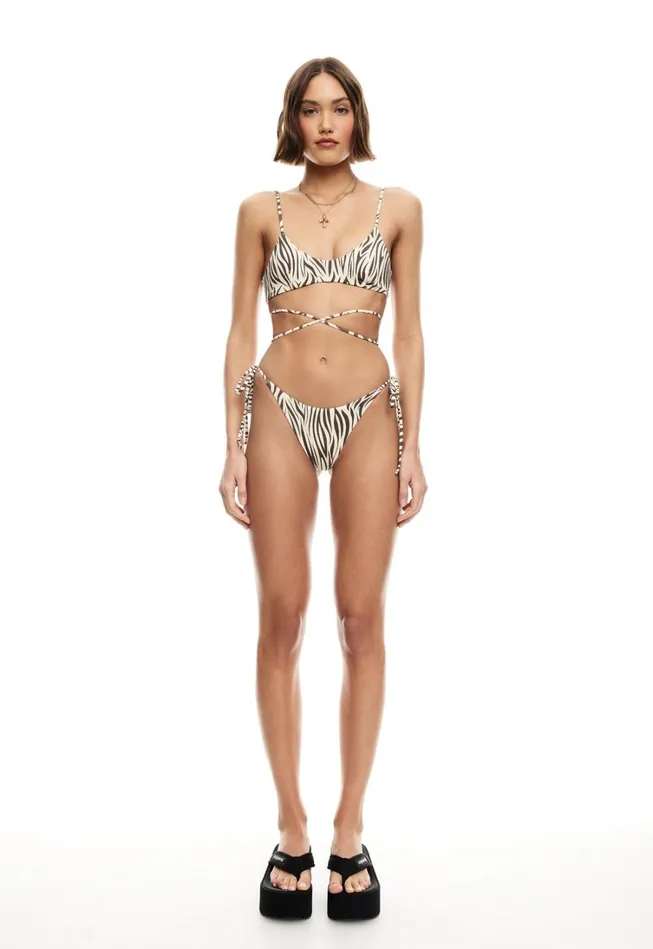 Bottoms Women Lioness Fashion RIO TIE BOTTOM Zebra