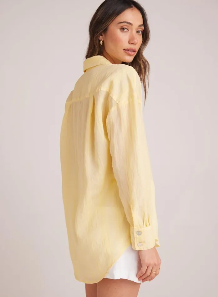 Boyfriend Button Down 8211 Citron Yellow Women Bella Dahl Button Down Boyfriend Button Down 8211 Citron Yellow Women Bella Dahl Button Down