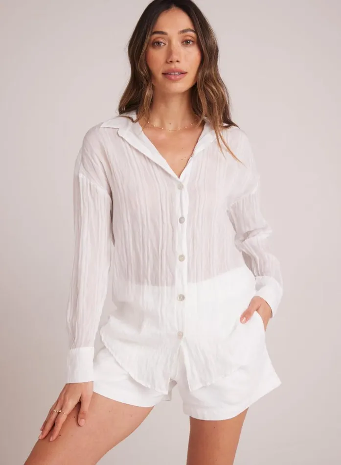 Boyfriend Button Down 8211 White Women Bella Dahl Button Down