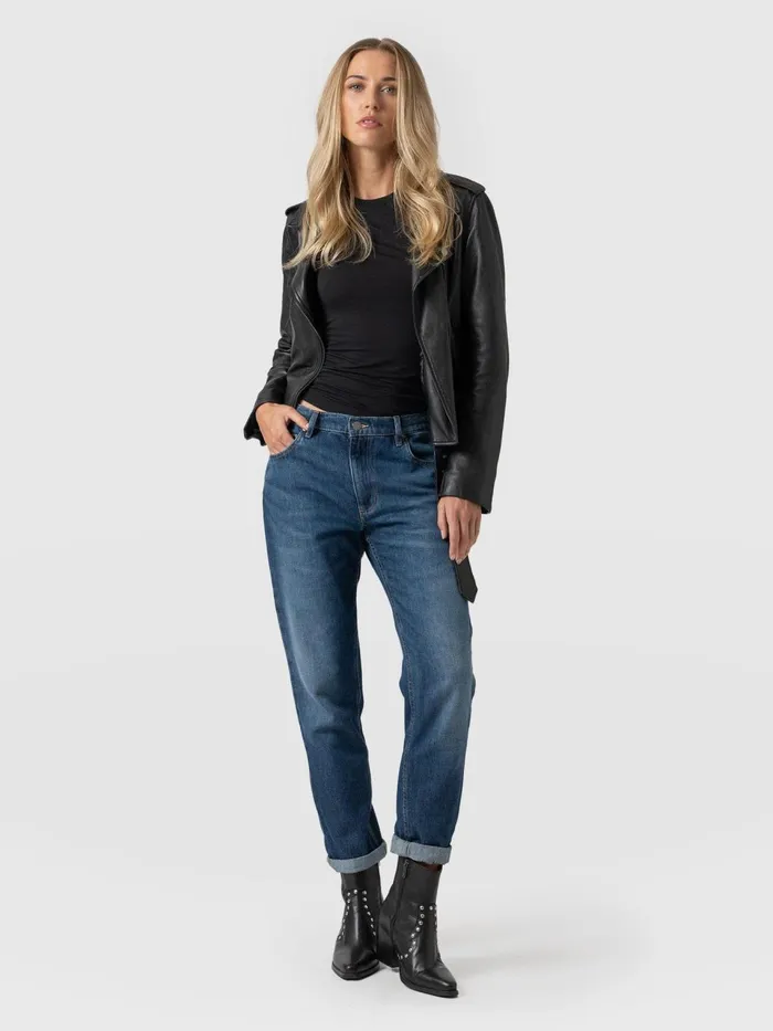 Boyfriend Jeans 8211 Mid Blue Mid Blue Women Saint And Sofia Denim and Jeans