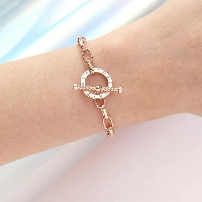 Bracelets Women Olivia Burton Bejewelled TBar Bracelet Rose Gold