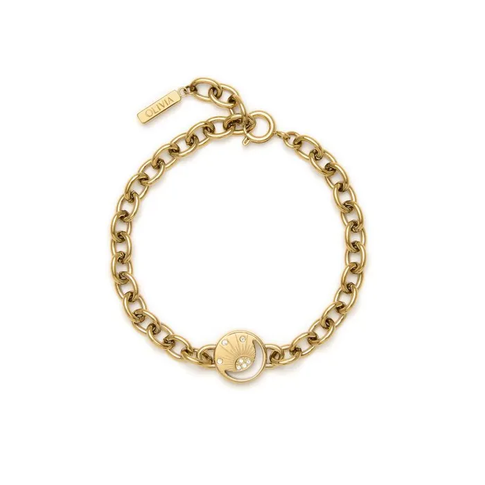 Bracelets Women Olivia Burton Celestial Sun Gold Plated Bracelet