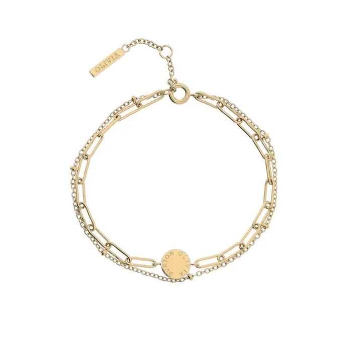 Bracelets Women Olivia Burton Illusion Gold Stacking Bracelet
